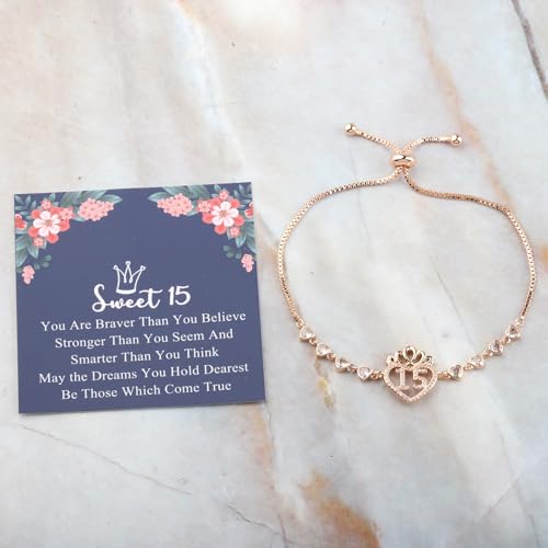 FEELMEM 15 Year Old Gift 15 Anos Quinceanera Necklace Girls Sweet 15 Jewelry Quinceanera Gift 15th Birthday Gift for Girl3