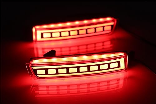 Luces antiniebla traseras de coche con función de freno para Nissan Sentra y Sylphy 2012-2018 5