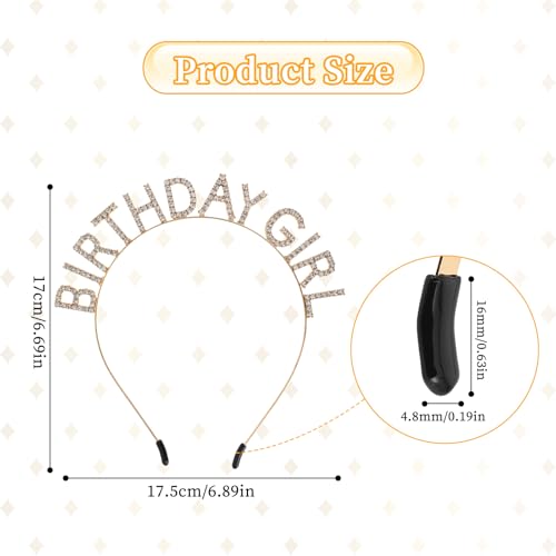 Thinp 594268_2_EMHIXBKF Birthday Girl Headband,Birthday Headband Birthday Crown Birthday Headband thumb #2