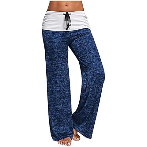 Leggings for Women Yoga, Sale Clearance High Waist Jogger Pants Thermal High Waist Double Layer Pants Body Shaper for Women Push Up Gifts for Mum Blue Cover