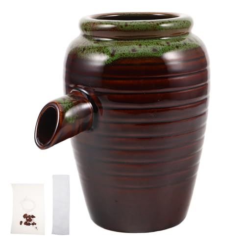 Gadpiparty Fontaine de Jardin extérieure, cracheur, étang, Pompe à Eau, Pot en céramique à Faire soi-même, décoration de Cascade, Pot en céramique, Fontaine, décoration de Jardin intérieur