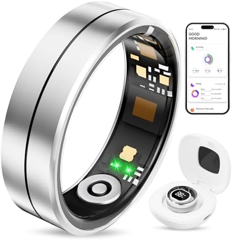 Smart Rings for Women Men - Fitness Health Tracker with Sleep Mon...