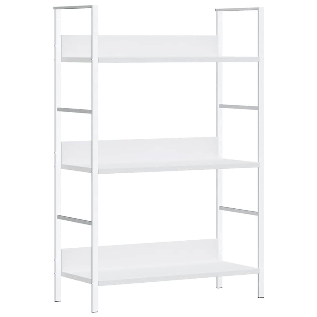 vidaXL Regał z 3 półkami, biały, 60x27,6x90,5 cm
