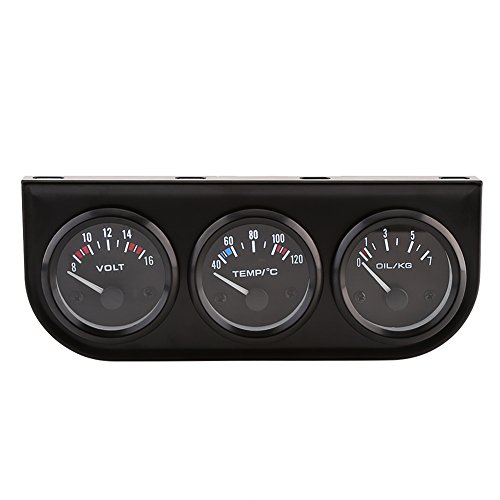 Kit jauge de pression d'huile Qiilu 3 en 1 pour vos longs trajets en camion