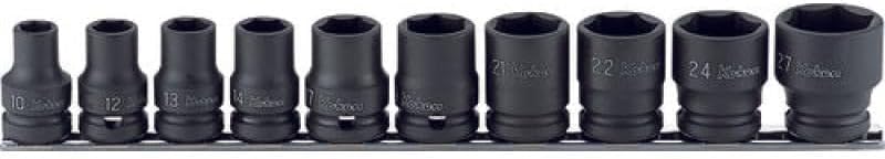 Ko-ken RS14401M/10 1/2 Sq. Dr. Socket set 10-27mm 6 point Thin walled 10 pieces