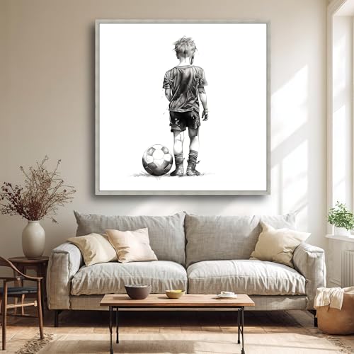 Tableau sur toile de football enfant pour créer une chambre d'ado sportive et esthétique - 3