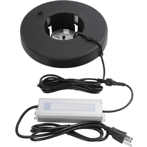 Generador de Niebla ultrasónico de 3 Cabezales: máquina humidificadora de 900 ml/h for Fuentes, acuarios y nebulización de Jardines, hidroponía y Salas de Cultivo en Interiores.