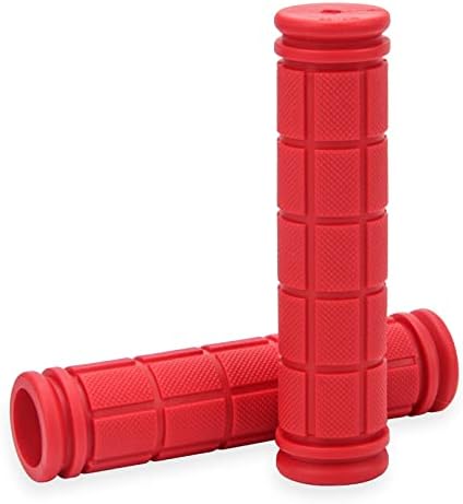 Coolrunner Bicycle Handle Bar Mushroom Grips BMX for Boys and Girls Bikes (Red)