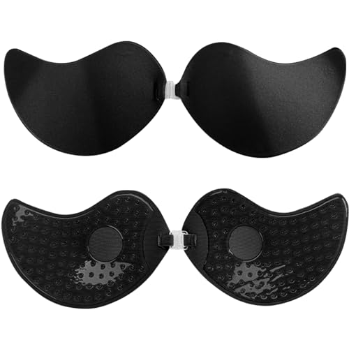 Dress Cici Black Self Adhesive Push Up Bra Silicone Stick On Bra invisible Strapless Backless Bras Asia Size C