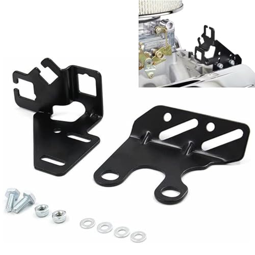 Throttle Kickdown Transmission Cable Bracket for Chevrolet 265-400 SBC and 396-454 BBC 8031 (Black)