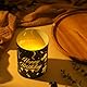 Xialvyu 12 Stück Windlichter Tischdeko Schön Geburtstagsdeko Tisch Happy Birthday Schwarz Gold Tischdeko Geburtstag Wiederverwendbar Windlichter Deko für Teelichter oder Kerzen