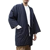 綿の郷(ワタノサト) ゆったり大判 久留米紬織手づくりはんてん 紳士用 日本製 中わた綿入りだからとっても暖か No.1