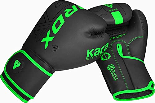 Rdx Kids Boxing Gloves Sparring And Muay Thai Maya Hide Leather, Kara Patent Pending Junior Training Mitt For Kickboxing, Punching Bag, Focus Pads, Mma, Thai Pad, Double End Ball Punching Gloves #TOP7
