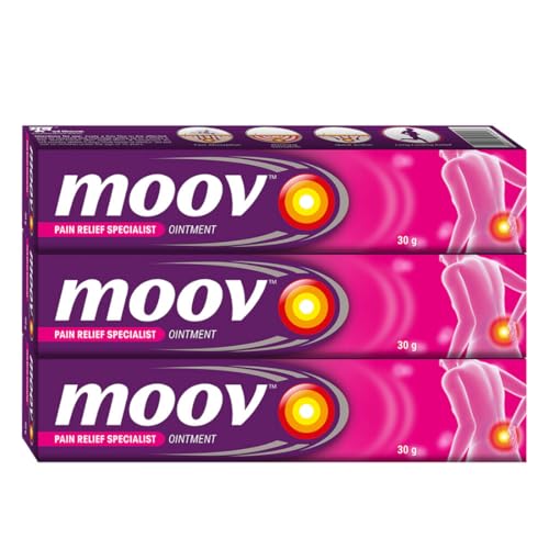 Image of Moov Fast Pain Relief Cream - 30g (Pack of 3) | Suitable for Back Pain, Muscle Pain, Joint Pain, Knee Pain | 100% Ayurvedic Formula | Suitable for Sports & Gym related injuries