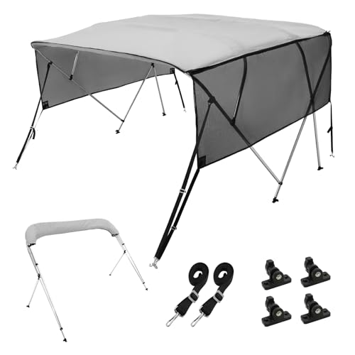 VEVOR 4 Bow Bimini Top Boat Cover, Detachable Mesh...