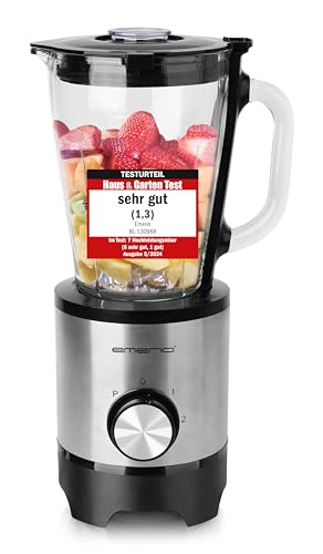 EMERIO Standmixer mit 1.5L Glasbehälter | BPA frei | Crush Ice...