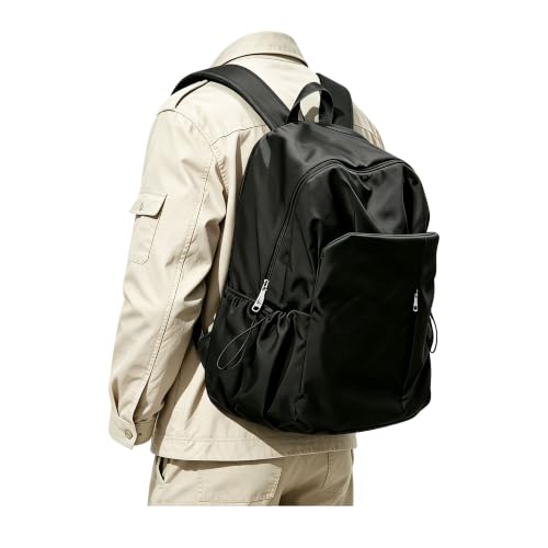 Black Backpack for School, High School Back Pack for Teens Girls Boys