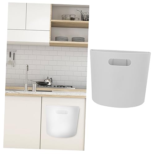 Caneca de basura rectangular gris para colgar en pared miniatura 3
