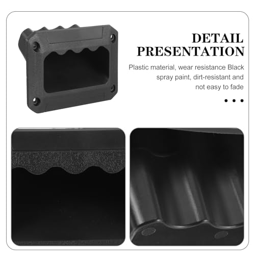 BUGUUYO 8 Piezas Asas Laterales para Altavoces de Plástico Negro de Unidades Manijas Resistentes para Transportar y Reemplazar Gabinetes de Sonido Accesorio Duradero y Fácil de Instalar - imagen 7