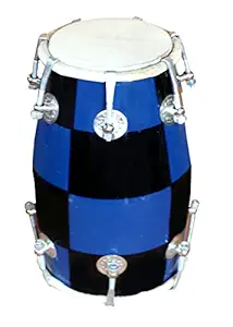 GT manufacturers Nuts & Bolt Wooden Musical Baby Dholak Instrument Drum |Blue
