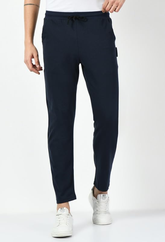 Mens Solid Soft Cotton Lower Track Pants/Pyjama [Pack of 1] Dark Blue-image-35
