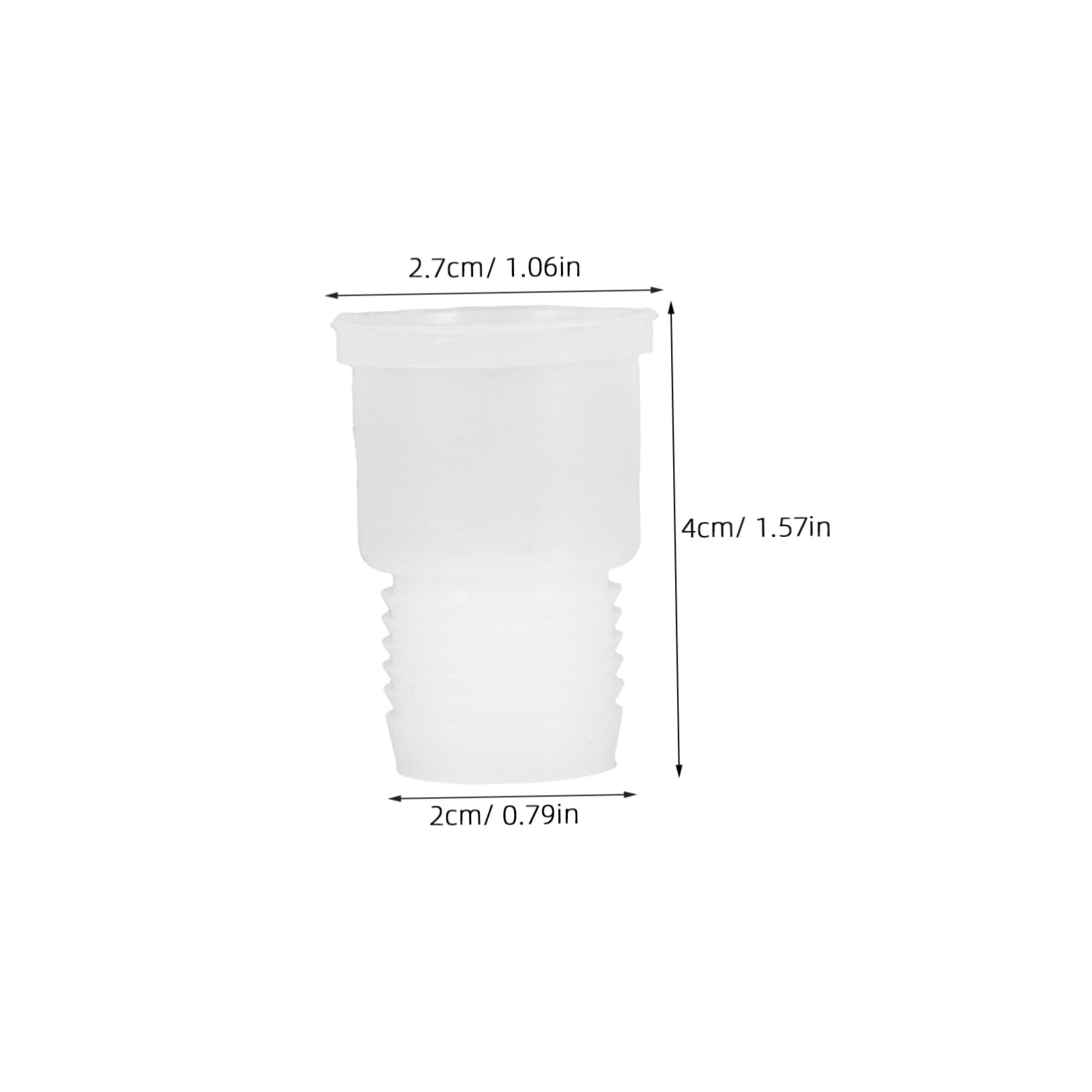 KICHOUSE Silicone Test Tube Bungs Secure Threaded Design Leakproof Universal Fit for Beers Wine Water Bottles