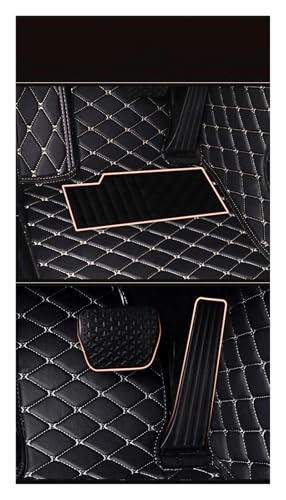 Auto Alfombra Antideslizante para Peugeot 407 2004-2010 Coche Alfombrillas Alfombras Tapetes Interior Piezas Cuero Protector Almohadilla(15,Left Steering Wheel) - imagen 2