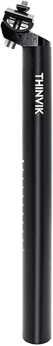 Thinvik Tija de asiento de bicicleta de 13.780 in 25.427.228.630.430.831.61.252 in ajustable con clip de fijación, repuesto de tija de sillín de