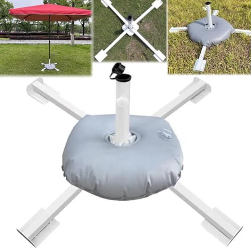 Soporte estable para sombrilla de jardín y patio con sistema plegable y base ajustable 4