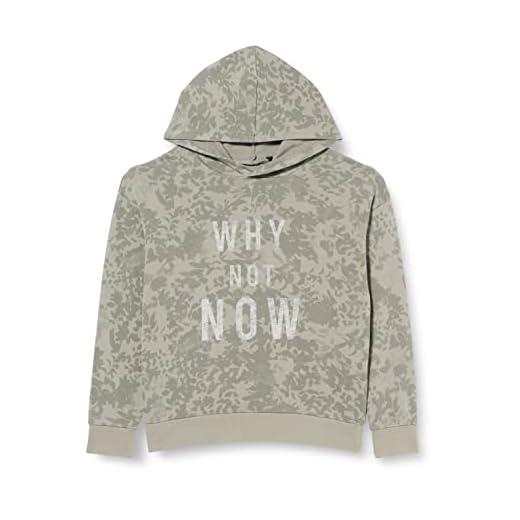 IKKS Junior Sweat à Capuche imprimé Camouflage Vert XU15053.55 Sudadera, AOP Jungle, 12 ANS para Niños