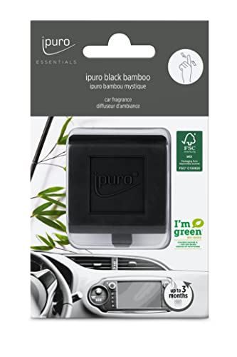 ipuro Essentials Black Bamboo Car Line 1 ml, noir, pomme