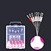 BESPORTBLE Tight Long Space Beans 10pcs Silicone Beans High Elasticity Attractive Detail Durable for Outdoor Fishing Activities