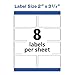 Avery Printable Shipping Labels with Sure Feed, 2