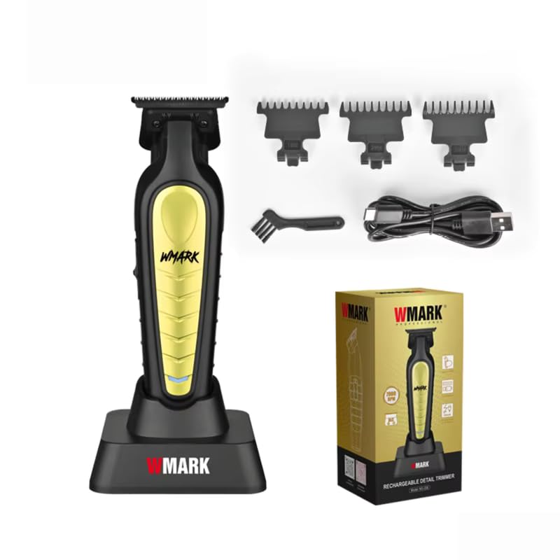 Image of WMARK NG-338 Ultra-Premium Professional 0 Gapped 7000 RPM 2 Outlining for Barbers 0mm balding Shape up Stainless steel DLC fix and Ceramic moving Blade Zinc Alloy Body 180-Minute Runtime, Model 2