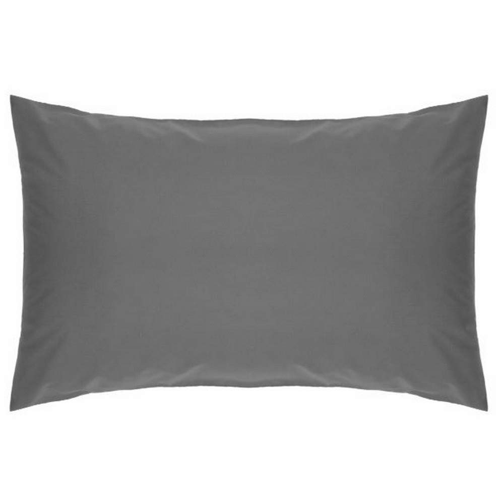 Belledorm Grey Housewife Pillowcase - 200 Thread Count Percale