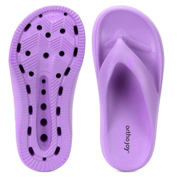 Image of ORTHO JOY Orthopedic Slippers for Women | Soft Cushioned EVA Flip Flops with Arch & Heel Support | Lightweight Anti-Slip Comfort Footwear for Daily Wear, Indoor & Outdoor