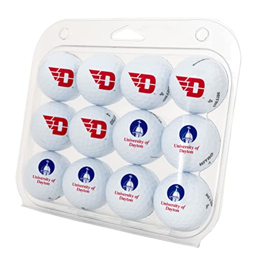 Desert Cactus University of Dayton Golf Balls 12 Pack – UD Flyers Full Color Dozen – Officially Licensed Sport Team Accessory