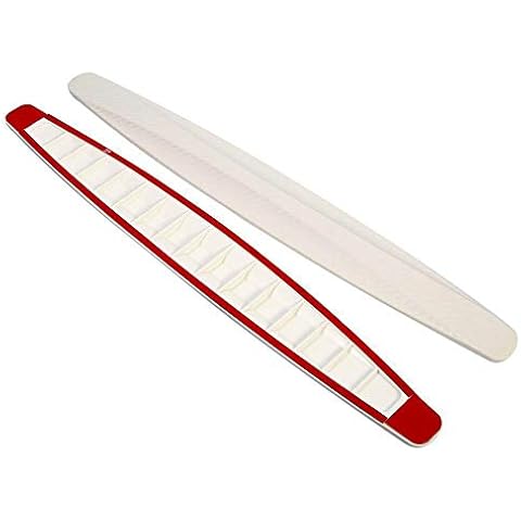 Bumper Protector, Car Bumper Protector, 2Pcs Corner Guard Sticker, Carbon Fiber Style Front and Rear Bumper Protector Corner Guard Scratch Sticker(White) Cover