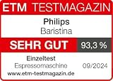 Philips Baristina Machine à expresso, Mouture, tassage et infusion automatiques, 16 bars, Expresso, Lungo, Format compact, Blanc naturel avec porte-filtre blanc, Machine à café avec broyeur BAR305/00 - 2