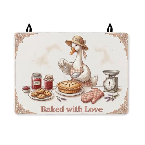 Housse cuisinière électrique Duck 71x50 tapis protection plaque vitrocéramique vintage