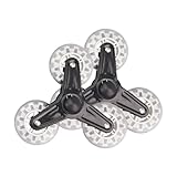 【Matériau】: Les roues triangulaires de chariot sont faites de métal et de PU, avec une structure légère et robuste, une longue durée de vie et peuvent facilement transporter des objets lourds