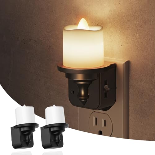 L LOHAS LED Candle Night Light, Dimmable Night Lights Plug into Wall,...