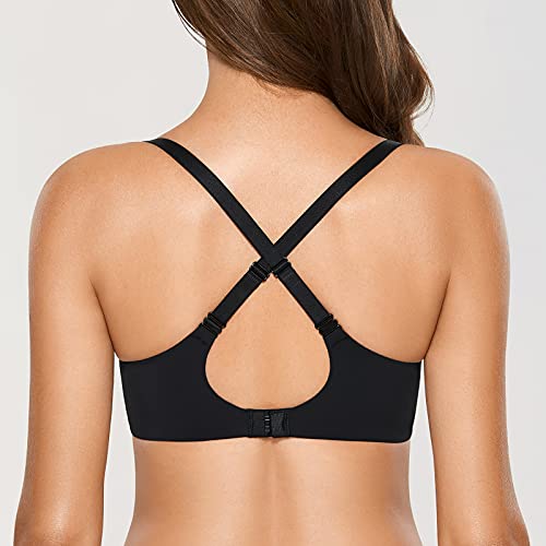 Image of DOBREVA Women's Push Up T-Shirt Bra Underwire Padded Bras Plunge Full Coverage
