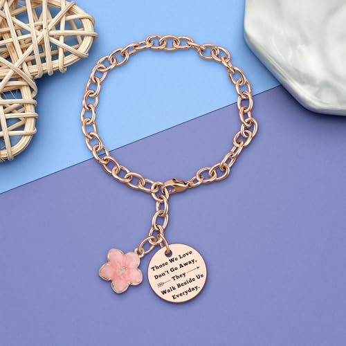 Image of DlaeKua Bereavement Gift Bracelet Sympathy Gift for Loss of Mother Father Memorial Gifts for Loss of Husband Sister Remembrance Gifts