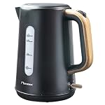 Bestron AWK2200BW Kettle, Black/Wood, 1.7 Litres