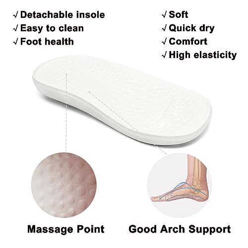 Image of VZQ Women and Men Arch Support Clogs Slip-on Garden Shoes Outdoor Beach Slippers Sandals with Plantar Fasciitis Feet Cushion Insoles