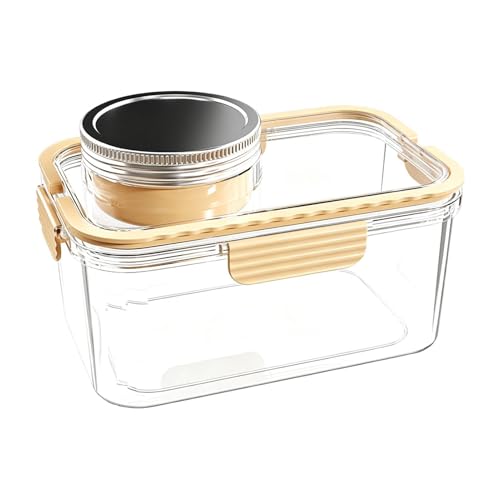 Tarro de Ensalada Portátil Genérico | Con Cajas de Condimentos - Caja De Almuerzo Impermeable,Para Vegetarianos Hombres Estudiantes Viajeros Personas Dieta Oficina Picnic Viaje Escuela