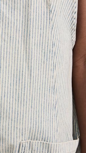 Free People Women\'s High Roller Railroad Shortall, Pillow Talk Stripe