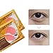 Jakuva Under Eye Patches 30 Pairs Collagen Eye Masks Eye Patches for Dark Circles and Puffy Eyes, Reduce Wrinkles, Gel Eye Mask Skincare for Moisturizing, Eye Bags Treatment, Pink