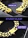 Richsteel Christmas Gifts for Men-12mm Gold Plated Cuban Link Chain Bracelet Hip Hop Chunky Bracelets